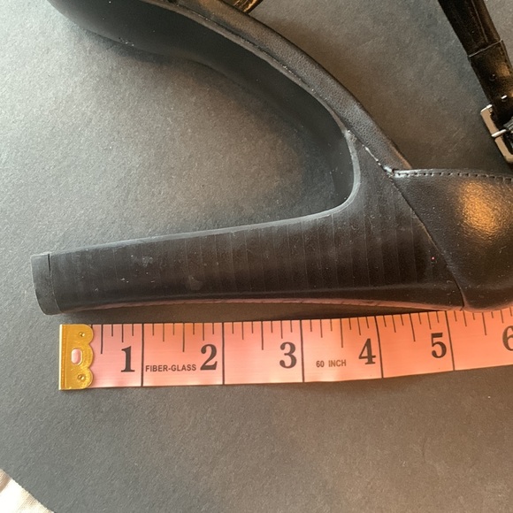 Lauren Ralph Lauren Black Crisscross Platform Heels - Picture 8 of 10